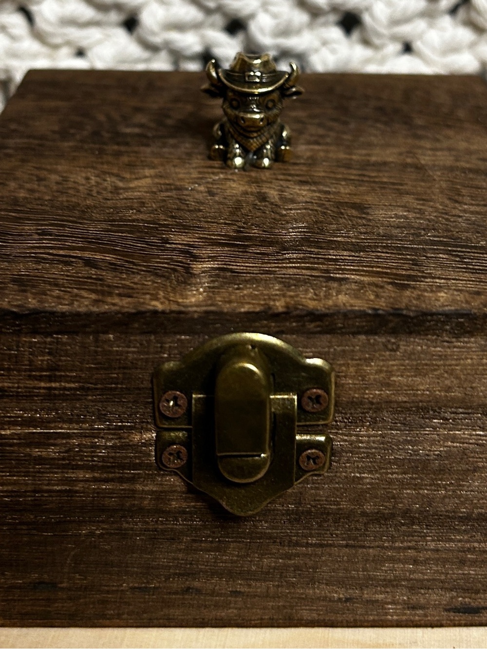 Handmade Highland Cow Wooden Box